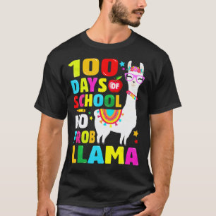 100 dagen school Geen probleem lama 100ste dag 2 T-shirt