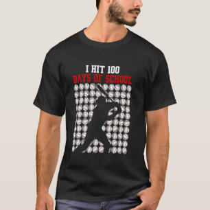 100 dagen school grafische honkbalknuppel school t-shirt
