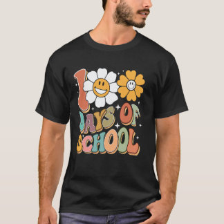 100 Dagen School Groovy 100e Dag Van School Vrouw T-shirt