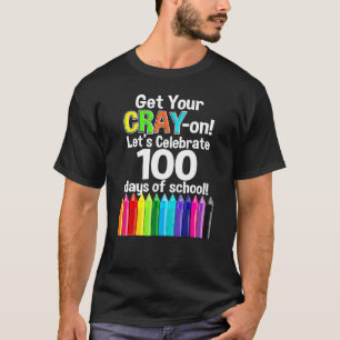 100 dagen school halen je kraak op 100e dag Teac T-shirt