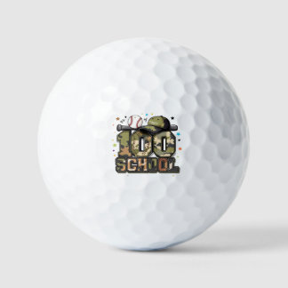 100 dagen school honkbal camouflage jongens kinder golfballen