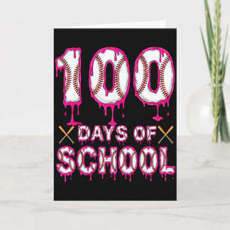100 dagen school honkbal ijsdruppel 100ste D Kaart