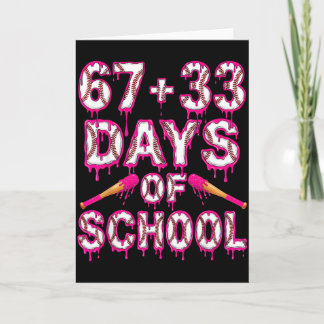 100 dagen school honkbal jongens zes zeven Drip 10 Kaart