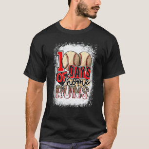 100 dagen school honkbal leraar kinderen 100ste da t-shirt