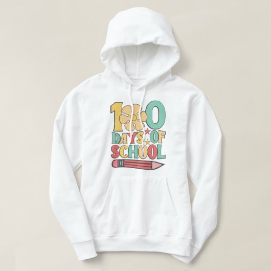 100 dagen school hoodie (Design voorkant)