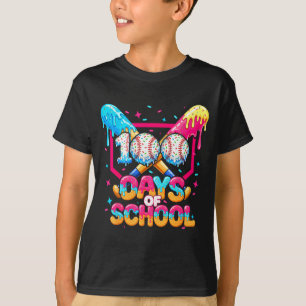 100 dagen school ijs honkbalspeler voor K T-shirt