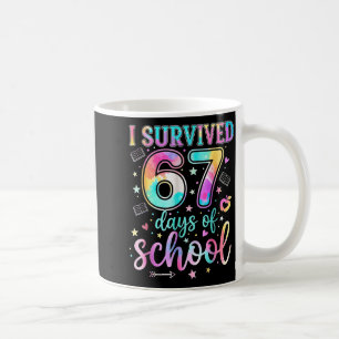 100 dagen school Ik heb 67 dagen school overleefd Koffiemok