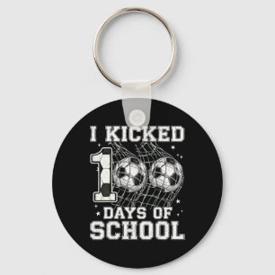 100 dagen school ik trapte voetbal 100ste dag van sleutelhanger