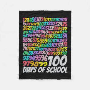 100 dagen School Kleurrijke Regenboog Leraar Kinde Fleece Deken