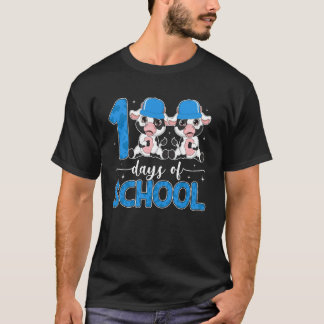 100 dagen school koeien 100 dagen slimmere student t-shirt