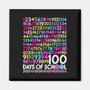 100 dagen school leraar kind 100ste dag wiskunde n magneet