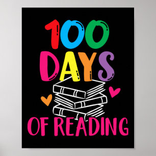 100 dagen school lezen Engelse lerarenboeken S Poster