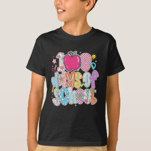 100 dagen school Lief Kleurrijk 100ste dag T-shirt