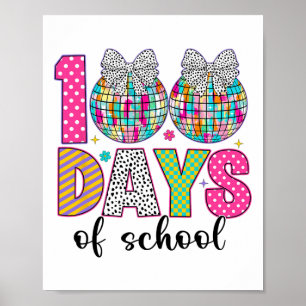 100 dagen school meisjes kinderen 100 dagen slimme poster