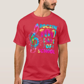 100 dagen school Muziekleraar Student Cadeaus 100s T-shirt