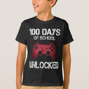 100 dagen school ontsloten gamer jongens Kinder me T-shirt