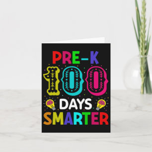 100 dagen School Pre-K Slimmer Leraar Student Kaart