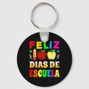 100 dagen school Spaans - Feliz 100 Dias de Esc Sleutelhanger