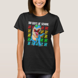 100 dagen school T Rex voor leraar leerling 100ste T-shirt