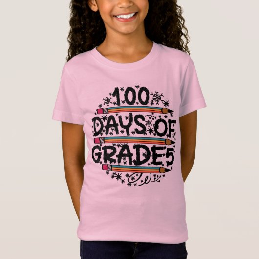 100 DAGEN SCHOOL. T-SHIRT (Voorkant)