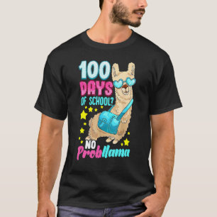 100 dagen school T-shirt Geen probleem Lama 100ste