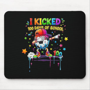 100 Dagen School Voetbal Drip Kids Jongens Grappig Muismat