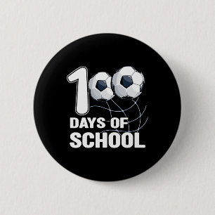 100 dagen school Voetbalcoach Voetbal Student Soc Ronde Button 5,7 Cm