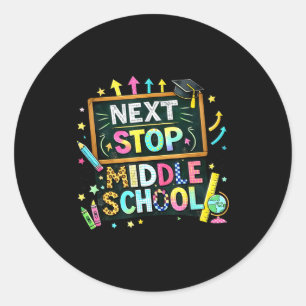 100 dagen school volgende stop middelbare school j ronde sticker