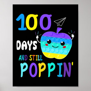 100 dagen school voor Fidget Popit Lovers Boys Poster