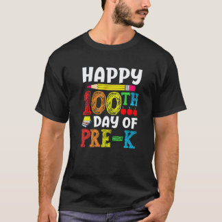 100 dagen school voor kinderen en kleuteronderwijs t-shirt