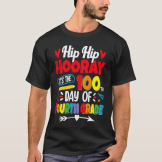 100 dagen school voor kinderen jongens vierde leer t-shirt