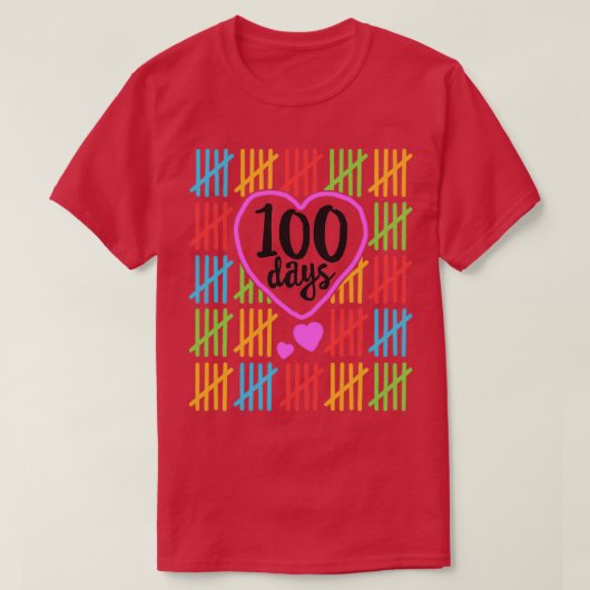 100 dagen school voor leraren vrouwen die GIF tele T-shirt (Design voorkant)