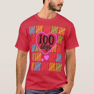 100 dagen school voor leraren vrouwen die GIF tele T-shirt