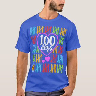 100 dagen school voor leraren vrouwen die GIF tele T-shirt