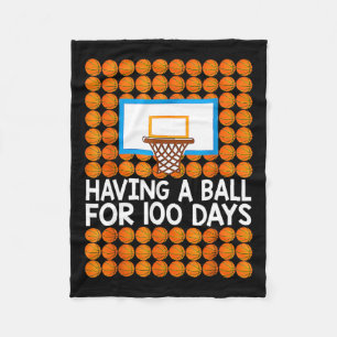 100 dagen schoolbal 100e dag balls cadeau fleece deken