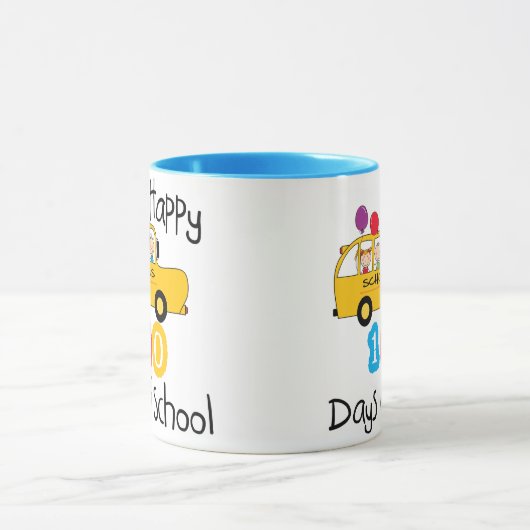 100 dagen schoolbusviering mok (Midden)