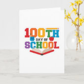 100 DAGEN SCHOOLDAG KAART (Gele Bloem)