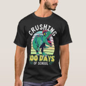 100 dagen schooldinosaurus Rex Dino Boys T-shirt (Voorkant)