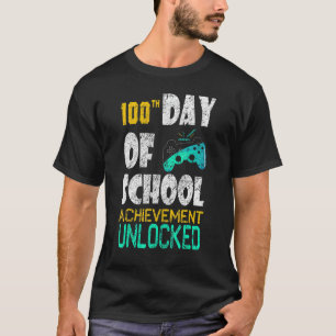 100 dagen schoolgamerprestaties ontsloten kinderen t-shirt