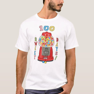 100 dagen schoolgumbalmachine T-shirt
