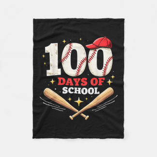 100 dagen schoolhonkbal 100e schooldag fleece deken