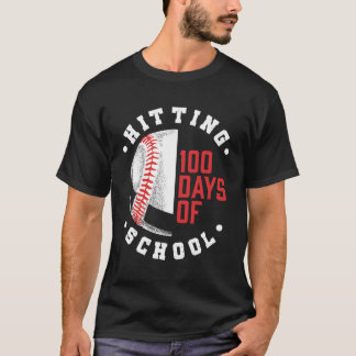 100 dagen schoolhonkbal terug naar school t-shirt