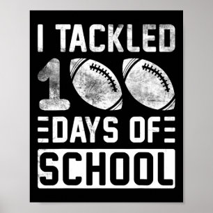 100 dagen schooljongens 100e Football Poster