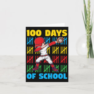 100 dagen schooljongens 100ste schooldag kaart