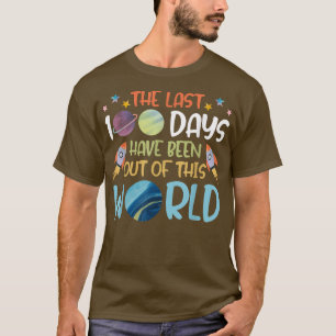 100 dagen schooljongens buiten ruimtevaartastronau t-shirt