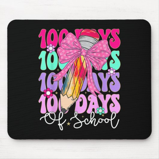 100 dagen schoolleraar 100e schooldag muismat (Voorkant)