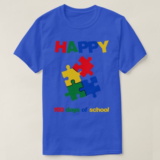 100 dagen schoolleraar 1 t-shirt (Design voorkant)