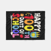 100 dagen schoolleraar en student 1 fleece deken (Voorkant (Horizontaal))