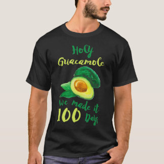 100 dagen schoolleraar Heilige Guacamole Gift T-shirt