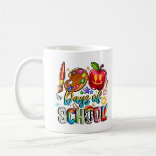 100 dagen schoolleraar & Kinder Gift Band Aid Koffiemok